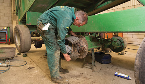 Trailer brakes step 4