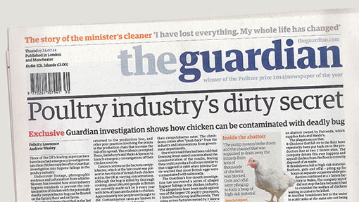 Scans of the Guardian newspaper