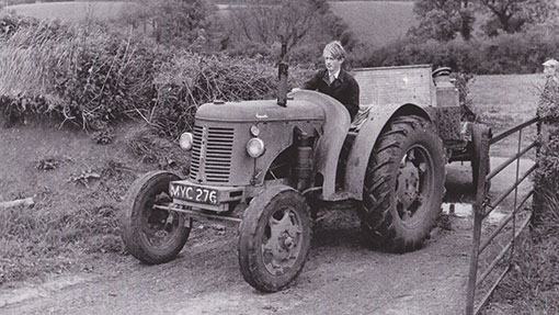 Tractor-driving