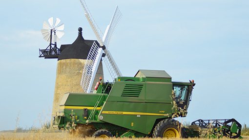 Windmill at harvest