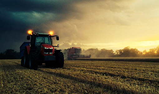 Harvest storm clouds