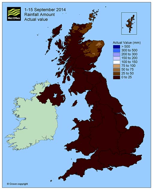 Rainfall map