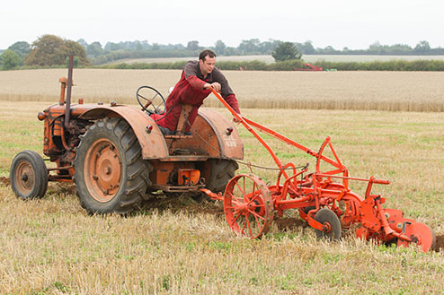 Richard Chatterton on Allis Chalmers plow