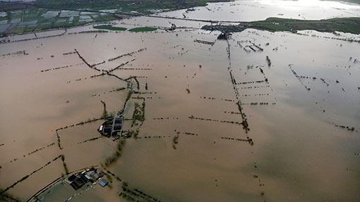 james winslade flooded farm aerial ©Getty